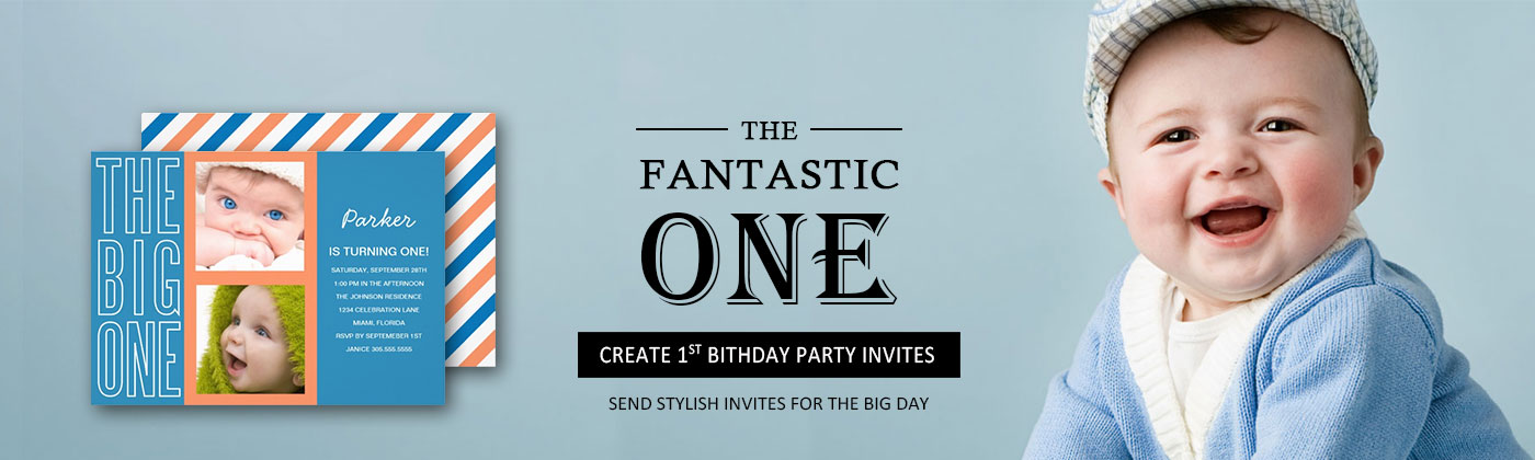 Shop First Birthday Party Invites@Babyfavors4u.com